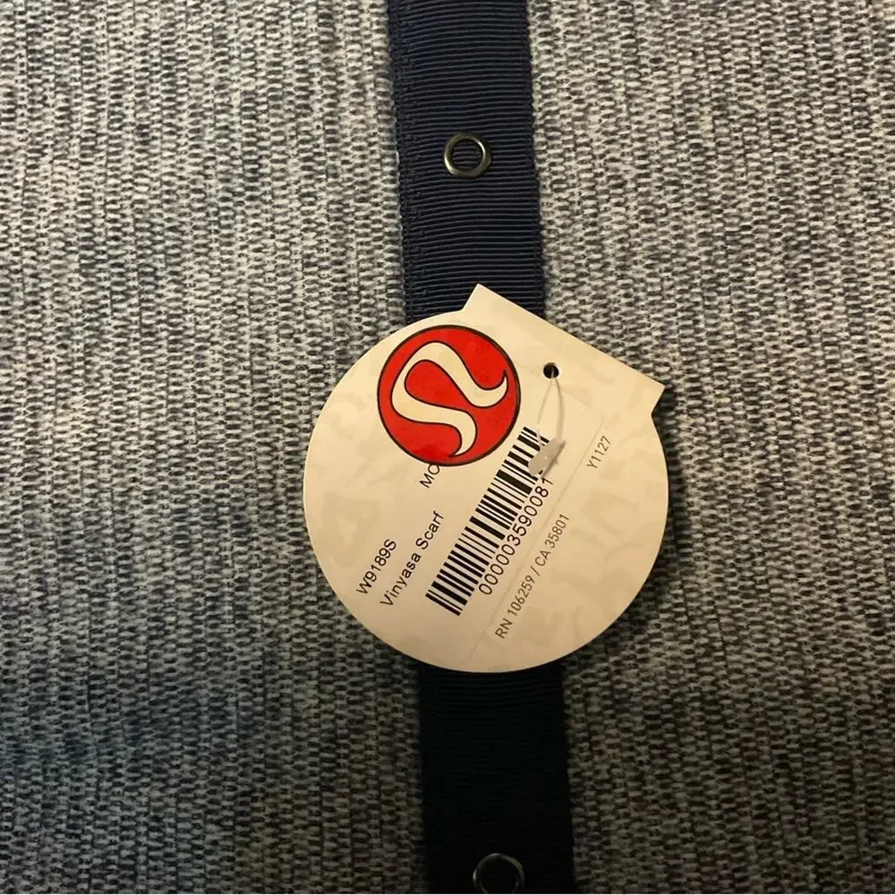LuluLemon Athletica Blue Vinyasa Adjustable Scarf O/S Athleisure Sportswear NEW
